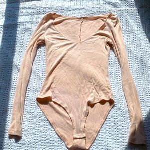 Peach/Cream Bodysuit